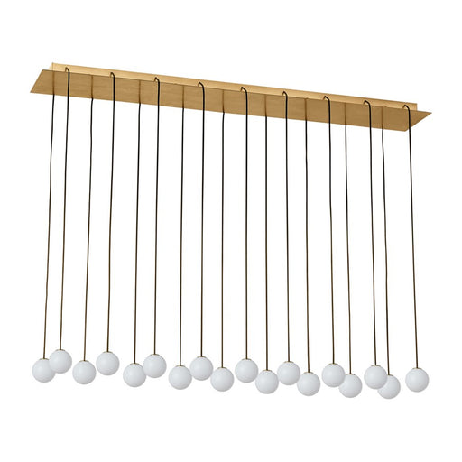 Visual Comfort Modern Orbet 18Lt 45" Chandelier/277V, Brass