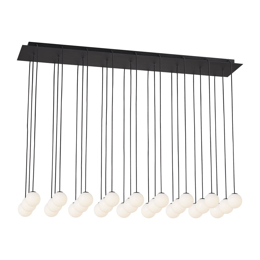 Visual Comfort Modern Orbet 27Lt 45" Chandelier/277V, Black - SLCH58727B-277