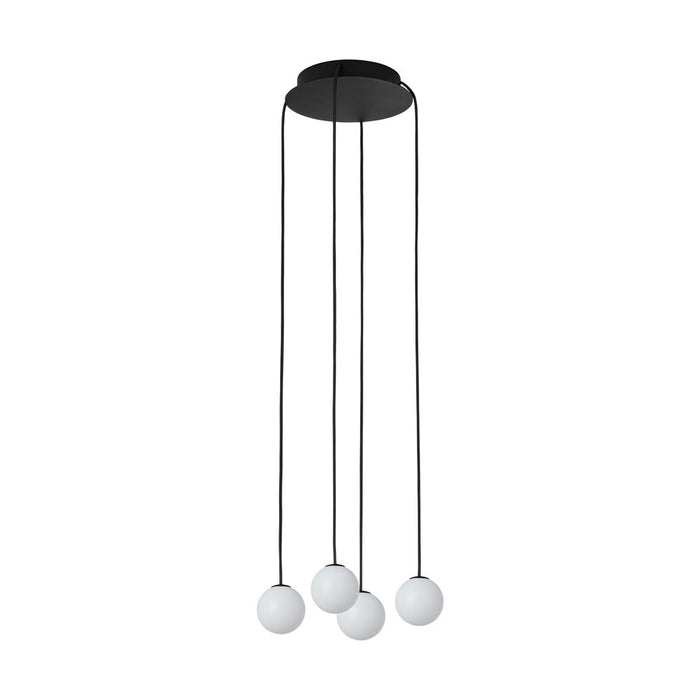 Visual Comfort Modern Orbet 4 Light 10.7" Chandelier, Black