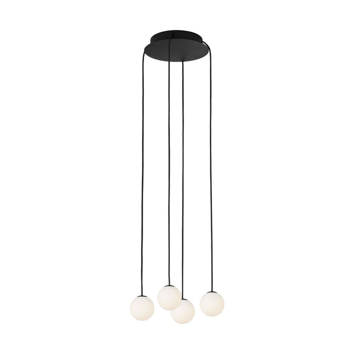 Visual Comfort Modern Orbet 4 Light 10.7" Chandelier, Black