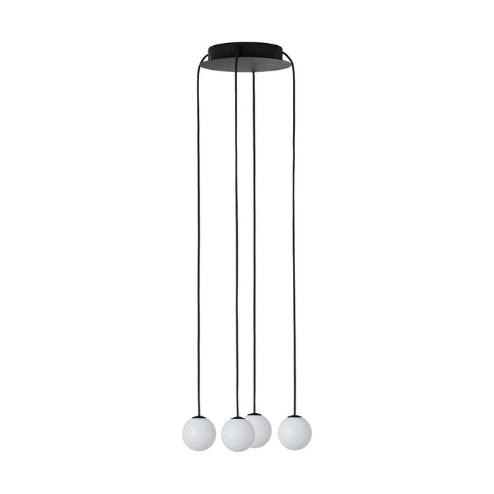 Visual Comfort Modern Orbet 4 Light 10.7" Chandelier, Black