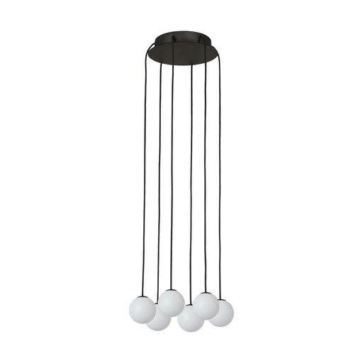 Visual Comfort Modern Orbet 6 Light 10.7" Chandelier, Black