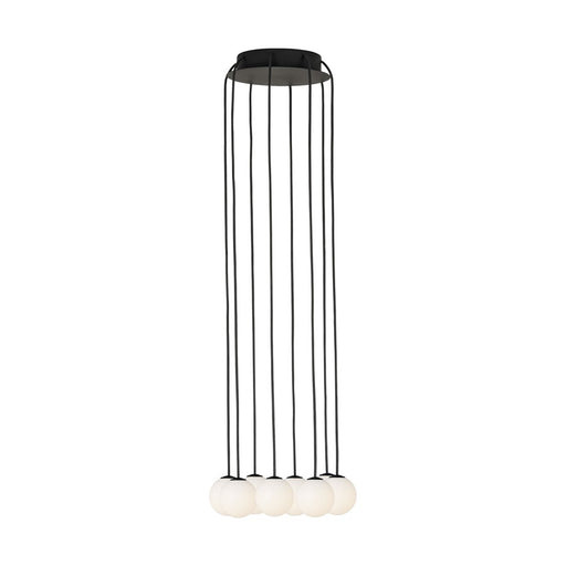 Visual Comfort Modern Orbet 8 Light 10.7" Chandelier, Black - SLCH59027B