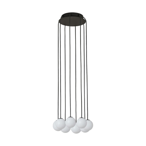 Visual Comfort Modern Orbet 8 Light 10.7" Chandelier, Black