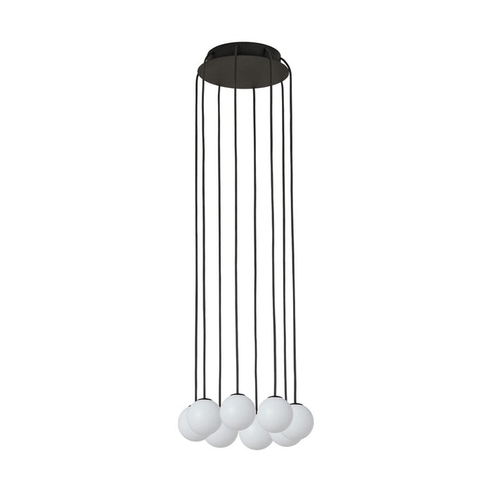 Visual Comfort Modern Orbet 8 Light 10.7" Chandelier, Black