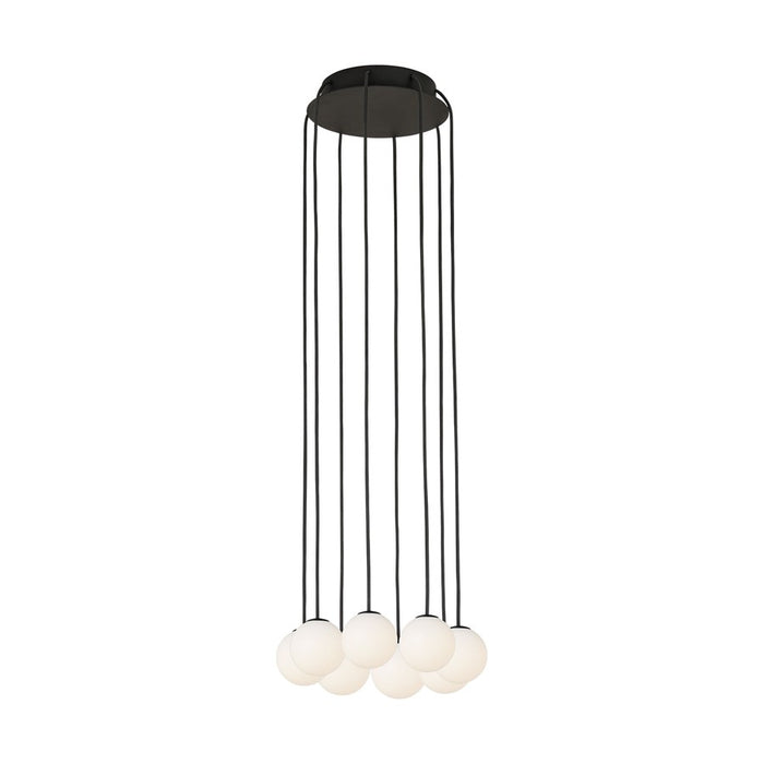 Visual Comfort Modern Orbet 8 Light 10.7" Chandelier, Black
