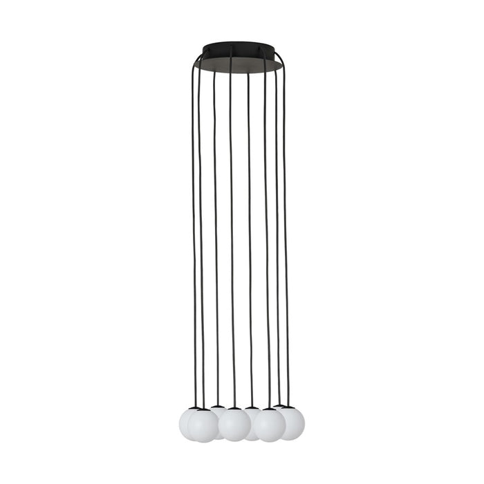 Visual Comfort Modern Orbet 8 Light 10.7" Chandelier, Black