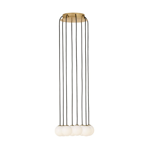 Visual Comfort Modern Orbet 8 Light 10.7" Chandelier, Brass - SLCH59027HAB