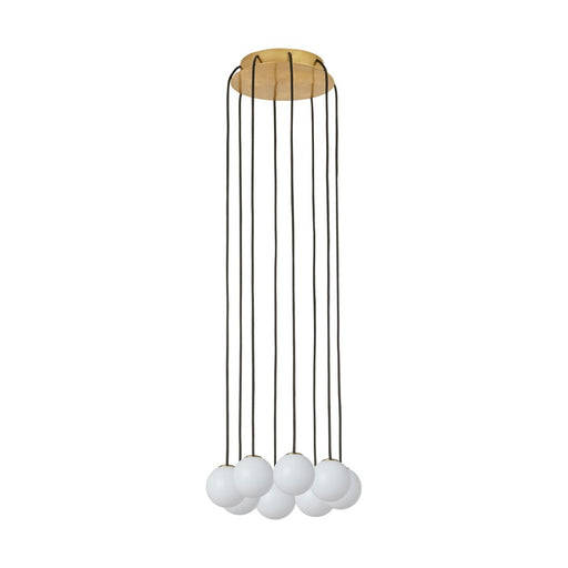 Visual Comfort Modern Orbet 8 Light 10.7" Chandelier, Brass