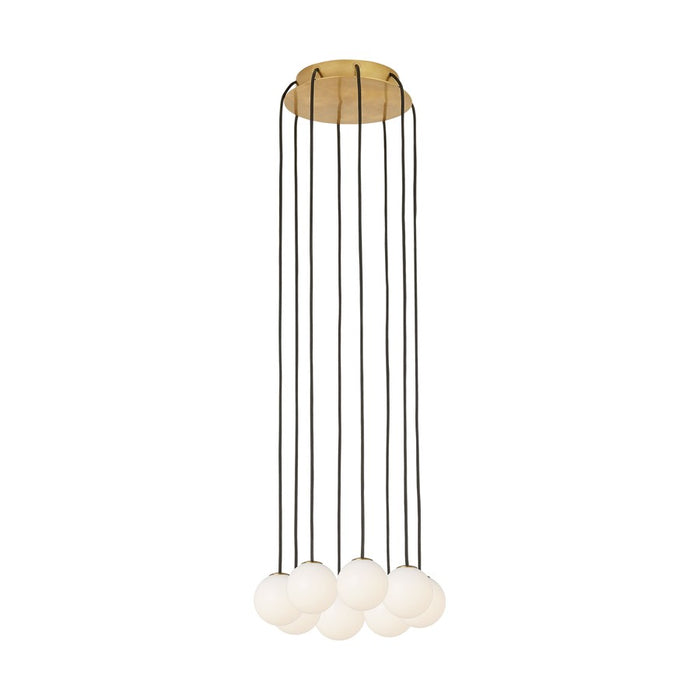 Visual Comfort Modern Orbet 8 Light 10.7" Chandelier, Brass