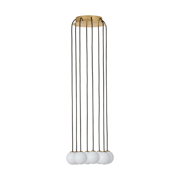 Visual Comfort Modern Orbet 8 Light 10.7" Chandelier, Brass