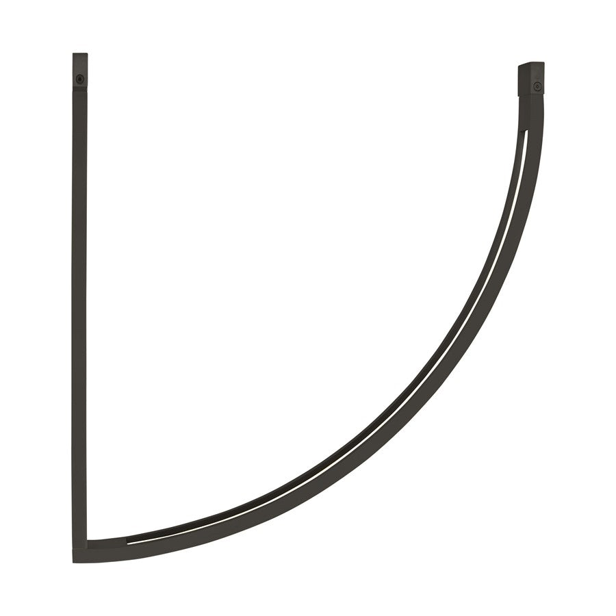 Visual Comfort Modern Baku 1 Light 12.6" Chandelier, Black - SLCH63027B