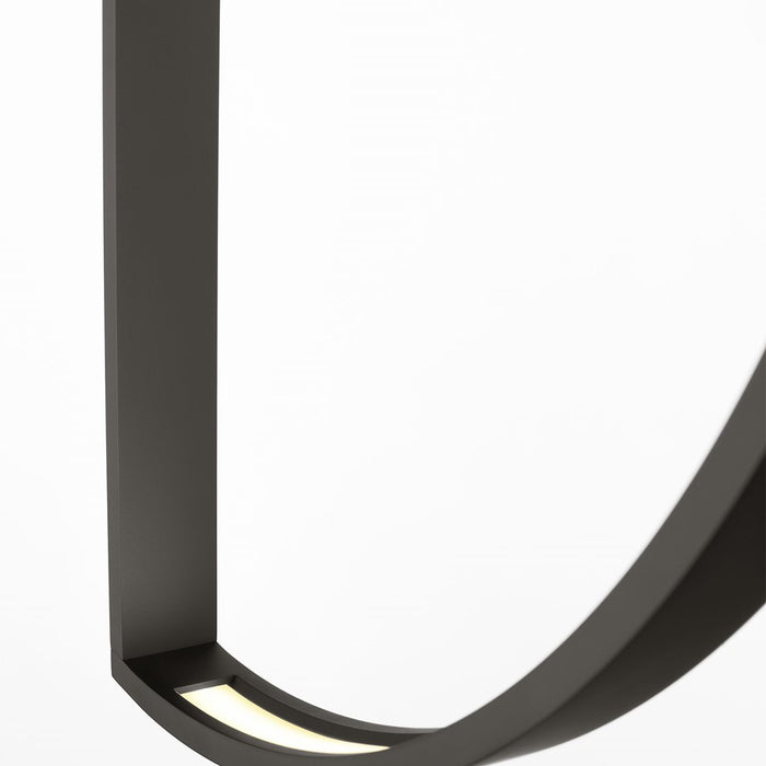 Visual Comfort Modern Baku 1 Light 12.6" Chandelier, Black