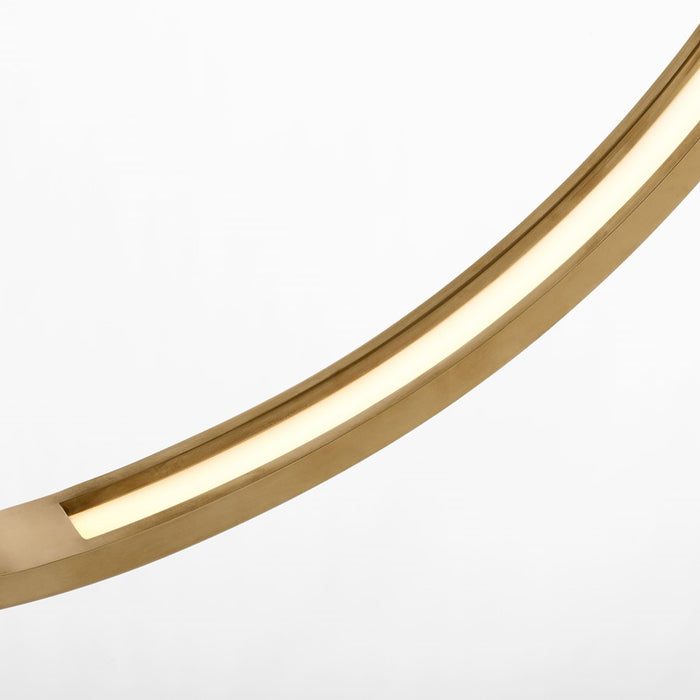 Visual Comfort Modern Baku 1 Light 12.6" Chandelier, Brass