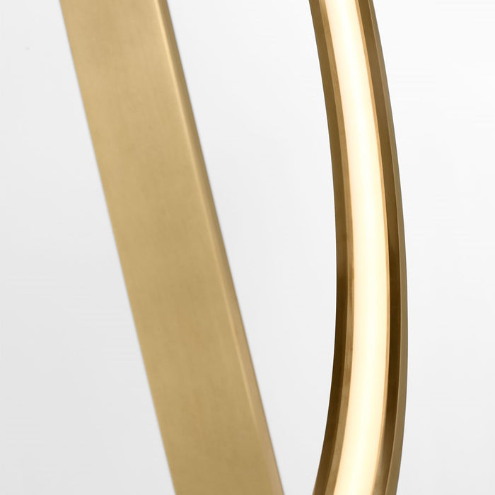 Visual Comfort Modern Baku 1 Light 12.6" Chandelier, Brass