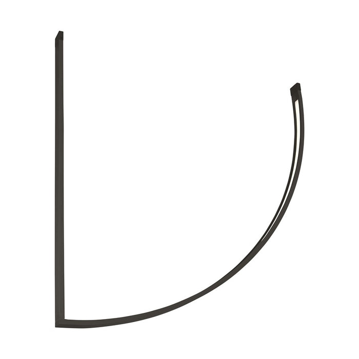 Visual Comfort Modern Baku 1 Light 24.6" Chandelier, Black