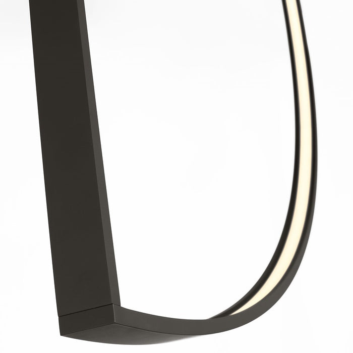 Visual Comfort Modern Baku 1 Light 36.6" Chandelier, Black