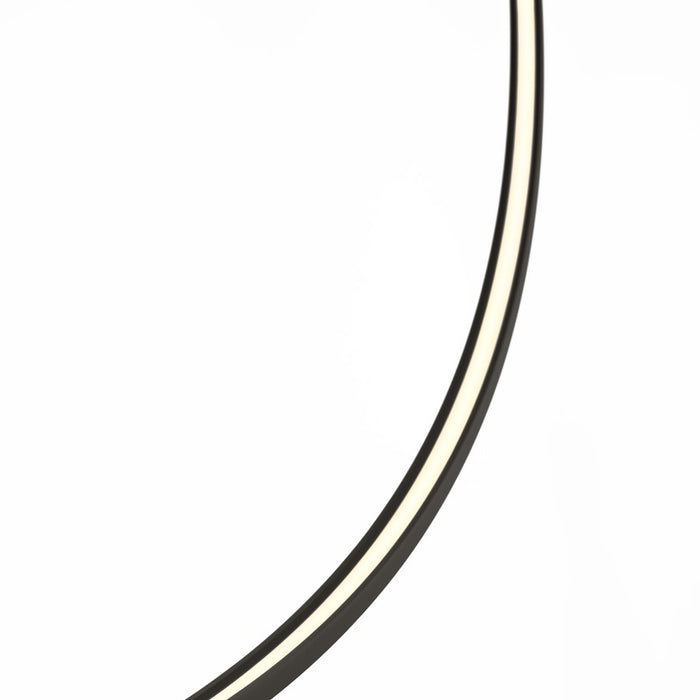 Visual Comfort Modern Baku 1 Light 48.6" Chandelier, Black