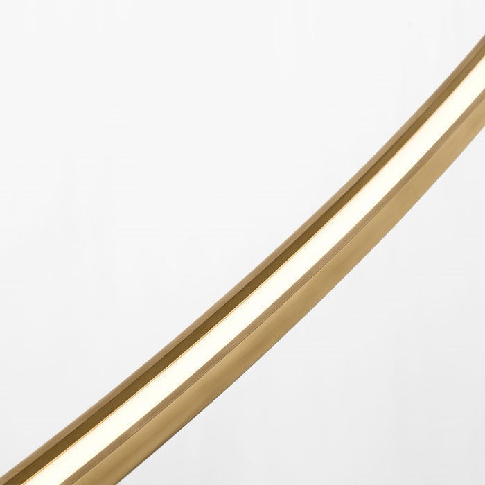 Visual Comfort Modern Baku 1 Light 72.6" Chandelier, Brass