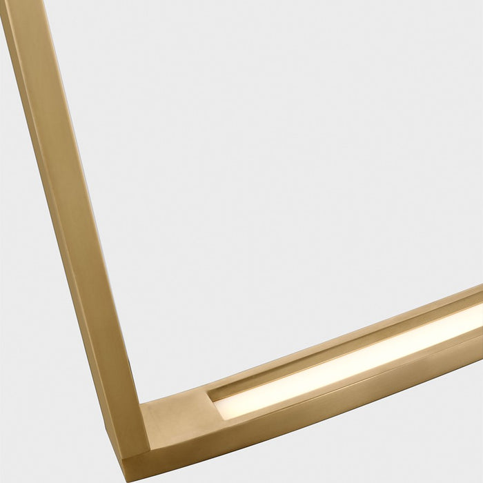 Visual Comfort Modern Baku 1 Light 72.6" Chandelier, Brass