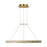 Visual Comfort Modern Ashok 1 Light 31" Chandelier, Brass - SLCH66027HABWWO