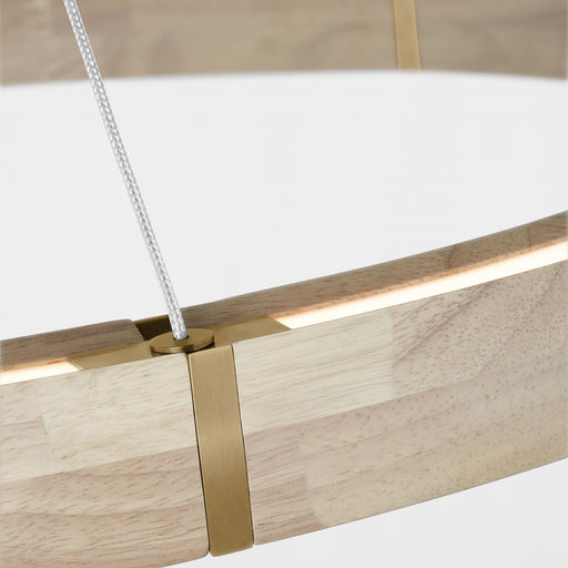 Visual Comfort Modern Ashok 1 Light 31" Chandelier, Brass