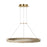 Visual Comfort Modern Ashok 1 Light 31" Chandelier, Brass