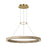 Visual Comfort Modern Ashok 1 Light 31" Chandelier, Brass