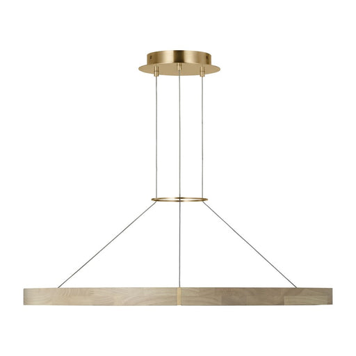 Visual Comfort Modern Ashok 1 Light 36.7" Chandelier, Brass - SLCH66127HABWWO