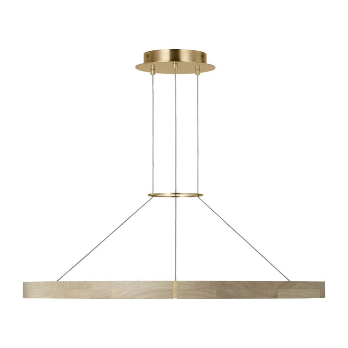Visual Comfort Modern Ashok 1 Light 36.7" Chandelier, Brass - SLCH66127HABWWO