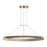 Visual Comfort Modern Ashok 1 Light 36.7" Chandelier, Brass
