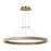 Visual Comfort Modern Ashok 1 Light 36.7" Chandelier, Brass