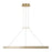 Visual Comfort Modern Ashok 1 Light 48.7" Chandelier, Brass - SLCH66227HABWWO
