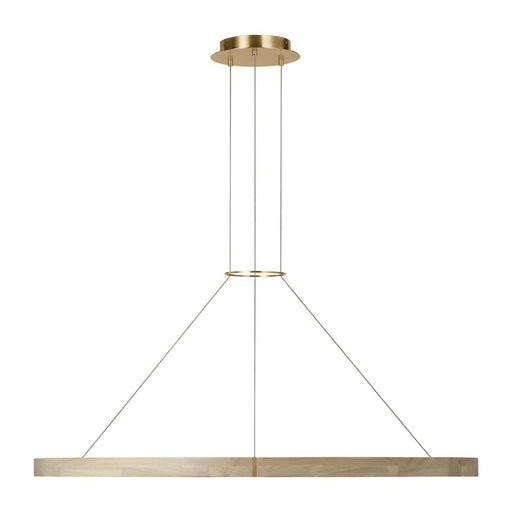 Visual Comfort Modern Ashok 1 Light 48.7" Chandelier, Brass - SLCH66227HABWWO