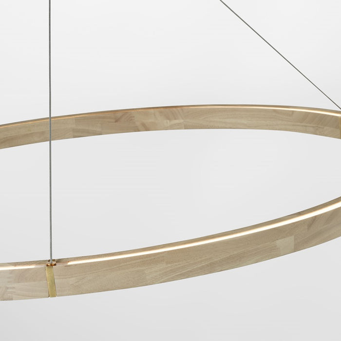 Visual Comfort Modern Ashok 1 Light 48.7" Chandelier, Brass