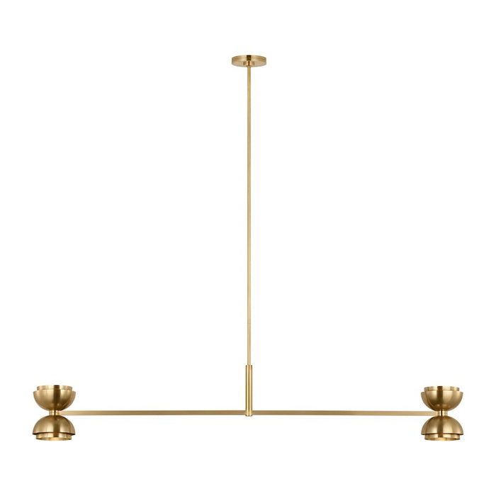 Visual Comfort Modern Sean Lavin Shanti 2 Light Chandelier, Brass - SLLS31927NB