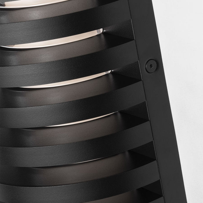 Visual Comfort Modern Quoddy 1 Light 9" Outdoor Sconce, Black