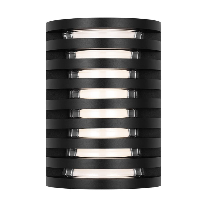 Visual Comfort Modern Quoddy 1 Light 9" Outdoor Sconce, Black