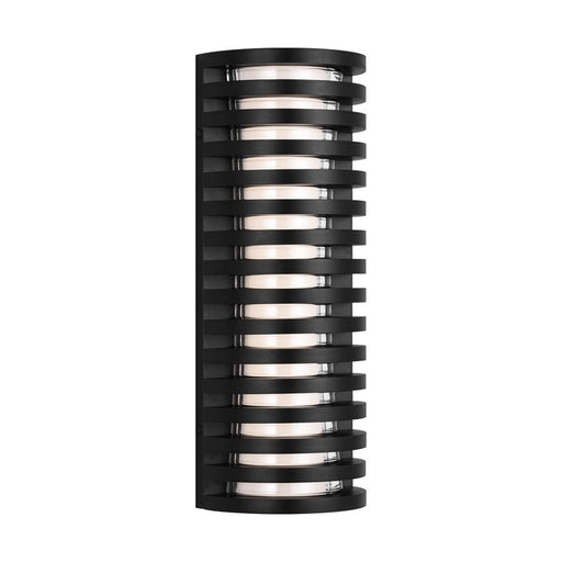Visual Comfort Modern Quoddy 1 Light 16" Outdoor Sconce, Black - SLOWS71627OB