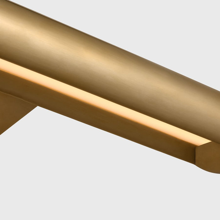 Visual Comfort Modern Agra 1 Light 18" Picture Light, Brass