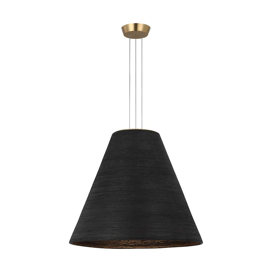 Visual Comfort Modern Sean Lavin Karam 1 Lt 21" Pendant, BR/BK - SLPD12527BNB