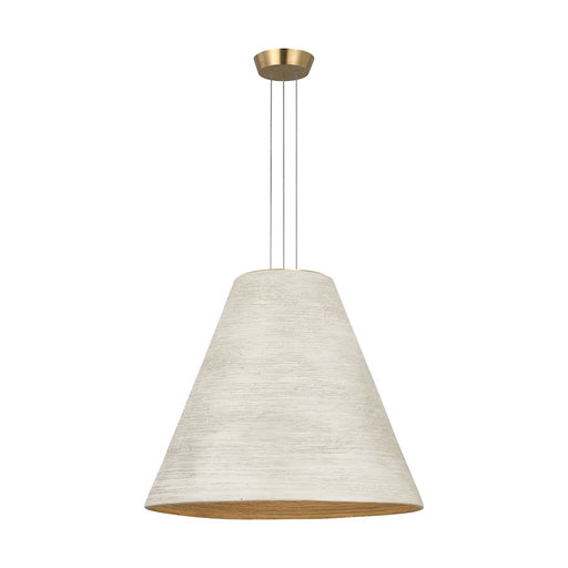 Visual Comfort Modern Sean Lavin Karam 1 Lt 21" Pendant, BR/CR - SLPD12527CRNB