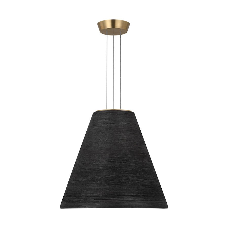 Visual Comfort Modern Sean Lavin Karam 1 Lt 16" Pendant, BR/BK - SLPD12627BNB