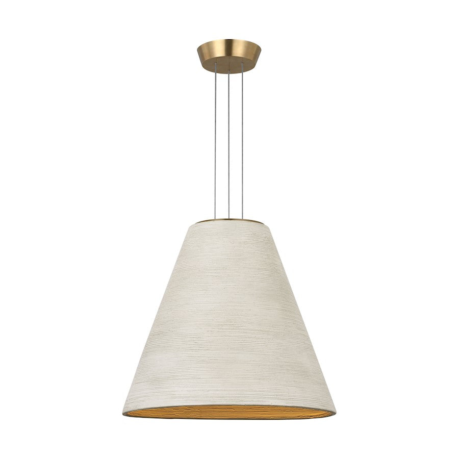 Visual Comfort Modern Sean Lavin Karam 1 Lt 16" Pendant, BR/CR - SLPD12627CRNB