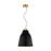 Visual Comfort Modern Sean Lavin Forge 1 Lt Pendant, Brass/Black - SLPD29927BNB