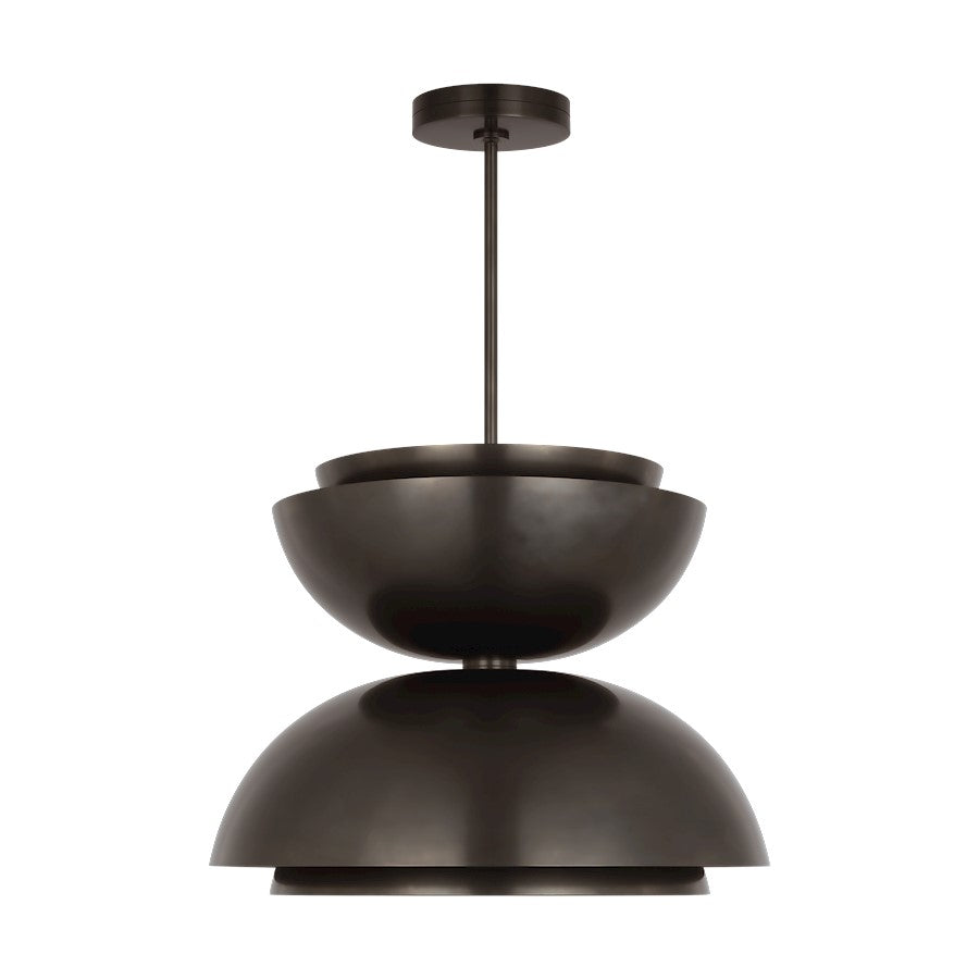 Visual Comfort Modern Sean Lavin Shanti 2 Lt Dbl Asym Pendant, DB - SLPD32227BZ