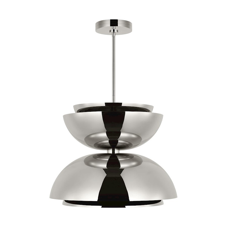 Visual Comfort Modern Sean Lavin Shanti 2 Lt Dbl Asym Pendant, PN - SLPD32227N