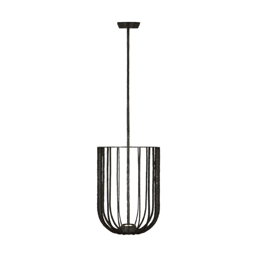 Visual Comfort Modern Sean Lavin Sanchi 2 Light Pendant, Aged Iron - SLPD33227AI