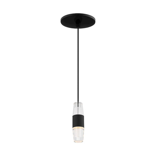 Visual Comfort Modern Sean Lavin Lassell 1 Lt Short Pendant, BK/CRY - SLPD38127B