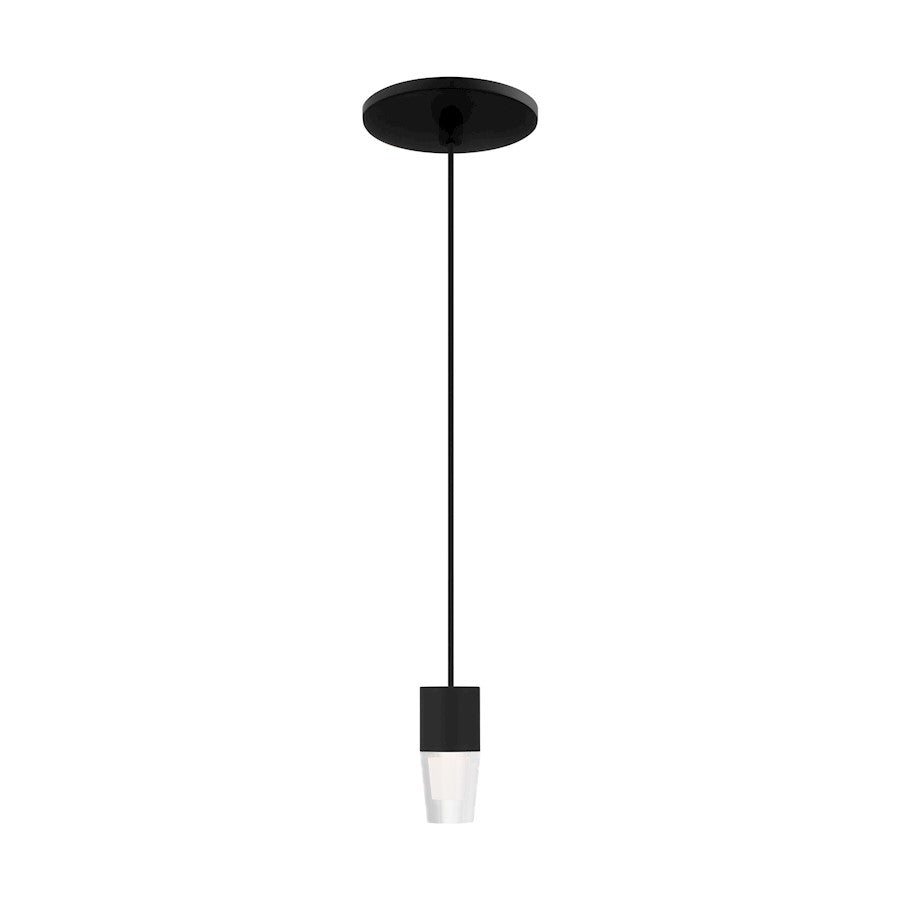 Visual Comfort Modern Sean Lavin Lassell Accent Pendant, BK/CRY - SLPD38827B